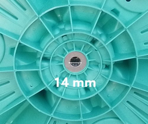 Imagen 6 de 9 de Impulsor, Gen, Sirve Para Lavadora Mabe Led. 1221b7, D.378mm