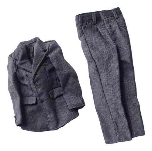 Figura Masculina A Escala 1/6, Ropa Para Muñeca, Traje Gris