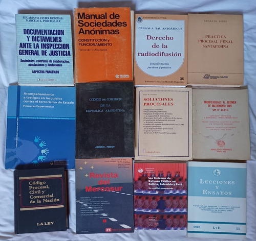 Lote De 12 Libros De Derecho Varios Autores