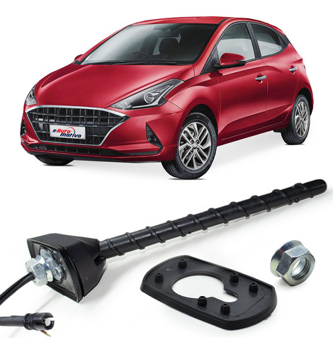 Antena De Carro Hyundai Hb20 2012 A 2022 Flexível Traseiro