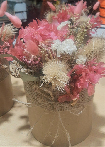 Centro Mesa Redondo Grande - Flower Box- Flores Preservadas