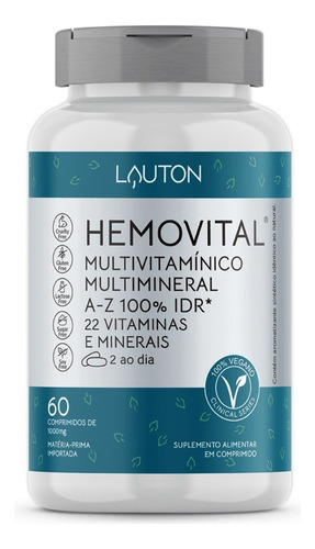 Suplemento Em Cápsulas Lauton Nutrition Clinical Series Hemovital Minerais/vitaminas Em Pote De 60ml 60 Un