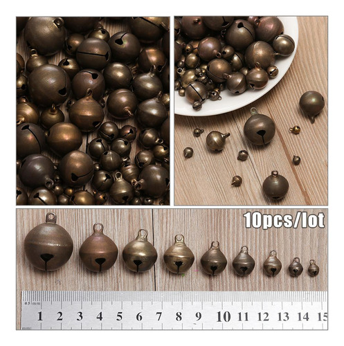 Encanto Cascabeles Retro De Cobre Con Forma De Campana