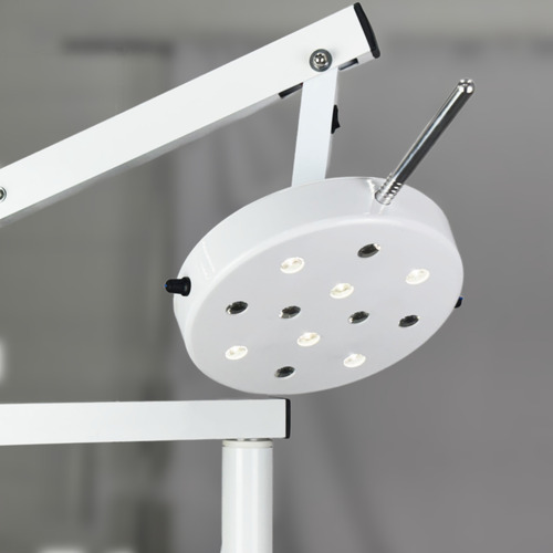 Foco Cirúrgico Bicolor 12 Led Quente Fria Parede C/ Bateria