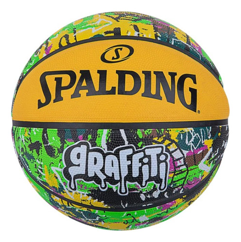 Pelota Basketball Spalding Graffiti Basquet Basket - Auge Color NEG/COLORES