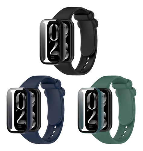 3 Pulseras Y Funda Film For Xiaomi Mi Band 8 Pro