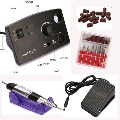 30000rpm 110 V Nail Drill Art Machine Polish File Bits Pedic