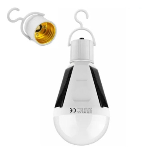 Bombillo Lampara Led 12w Solar Recargable Emergencia Camping