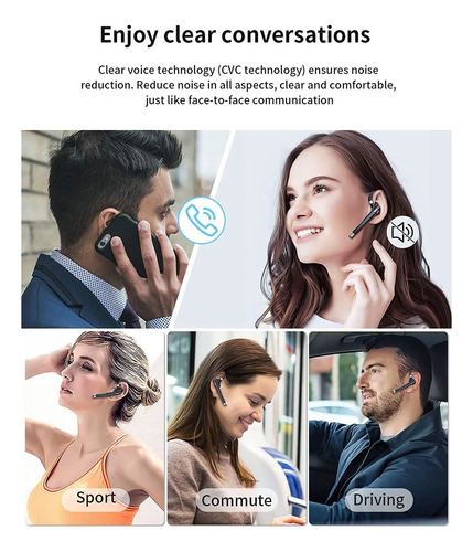 * Auriculares Inalámbricos D6crystally-wireless Headphone Ú