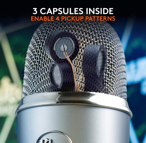Blue Yeti Micrófono Usb Para Grabación, Streaming, Gaming