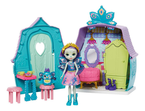 Cabaña Patter Peacock Enchantimals Muñeca Niñas 4 Años