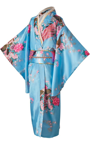 Vestido Tradicional Japonês, Roupão De Quimono Para Meninas