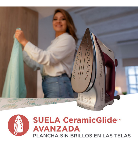 Plancha De Vapor Black+decker Máxima Protección Ropa, D3501