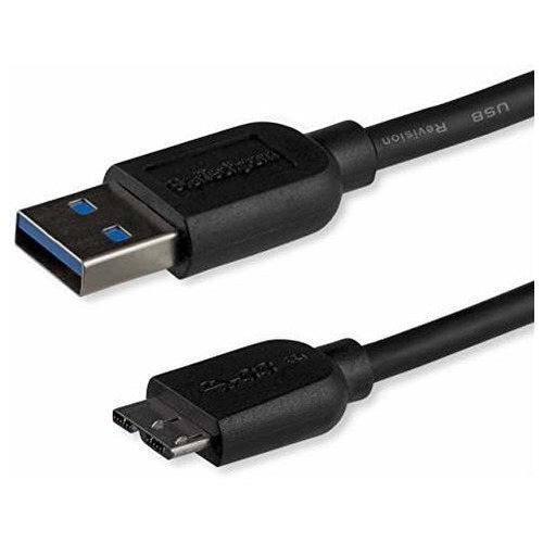 Startech.com Cable Usb 3.0 A A Micro B Delgado De 3 M Y 10 P