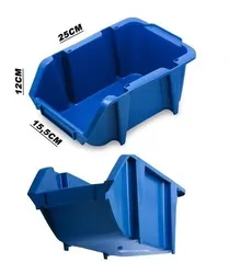 Comprar 25 Caixas Bin Azul Nº5 P/estante De Aço Kit 25 Unids C/n.f-e no Mercado Livre