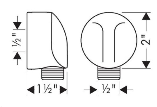Wall Union 27454 P/regadera Telefono Hansgrohe Acab Dorado