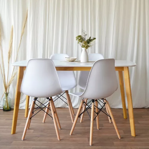 Mesa De Comedor Nordica Moderna 160 X 80 Eames Claire