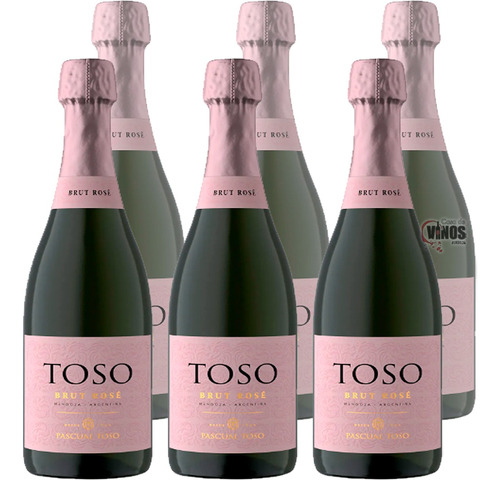 Espumante Pascual Toso Brut Rosé Caja X6 Unidades