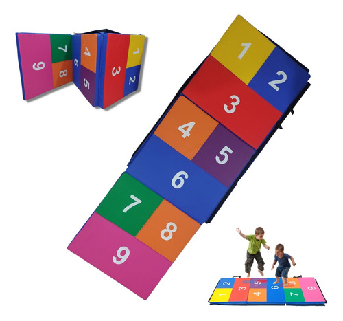 Colchoneta Niño Numérica Plegable 180x60x5cm Ejercicio Juego