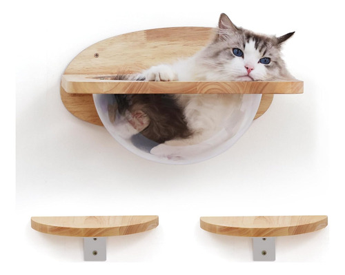 Juego De Muebles De Pared Para Gatos Estantes De Pared Trans