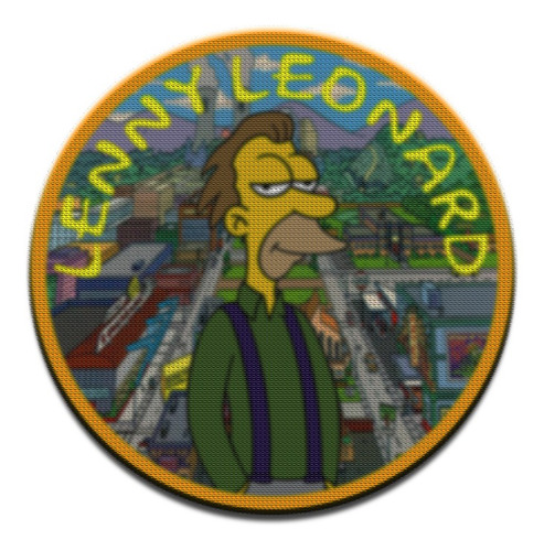 Parche Circular Simpsons Lenny M01