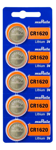 Baterías Pila Reloj Pastilla Cr1620 Original Murat ( Antes Sony ) 5 Baterias Pack