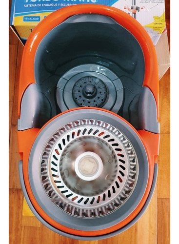 Imagen 7 de 10 de Balde Centrífugo Turbo Matic Iberia Repuesto Mopa + Cepillo