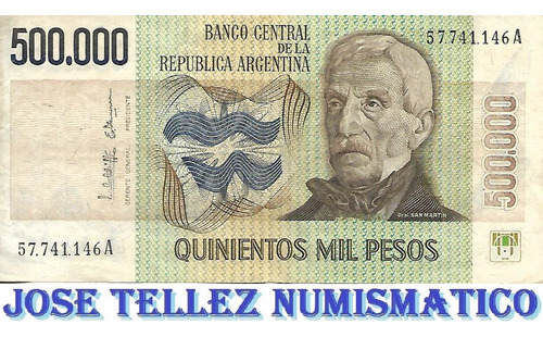 Bottero 2510 $ 500000 Pesos Ley 18188 Serie A Mb+ Palermo (Usado)