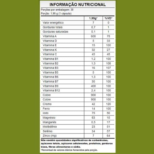 Kit 2 X Alpha A-z Multivitaminico 30 Caps Puravida