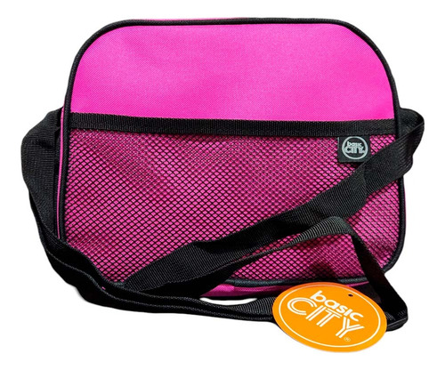 Lonchera Rosa Fucsia Basic City Ligera Poliéster Lisa Orig