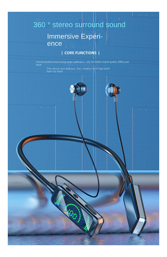 5.3 Auriculares Con Cuello Colgante, Reducción De Ruido De E