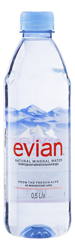 Água mineral Evian  sem gás   garrafa  500 mL  