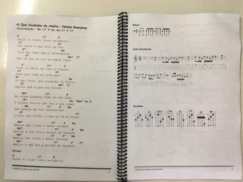 Caderno de Cavaquinho 54 Músicas com cifras solos e ritmos