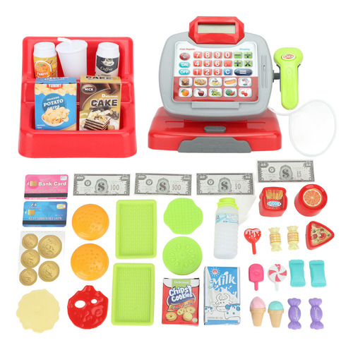 Set De Juego Cashier Toy Cash Register Set De Juego De Simul