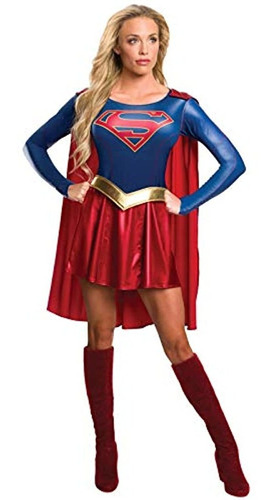 Disfraz Vestido Para Mujer De Supergirl Tv Show, Talla S