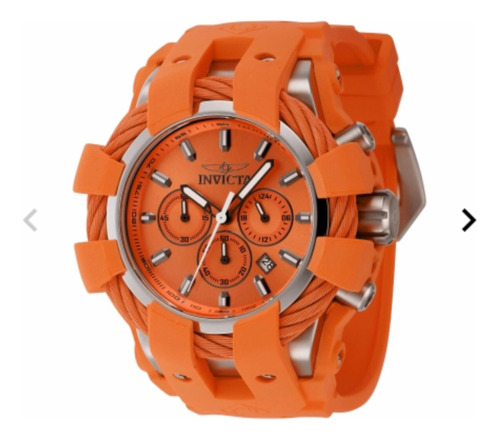 Reloj Invicta Bolt Deportivo Color Naranja Original