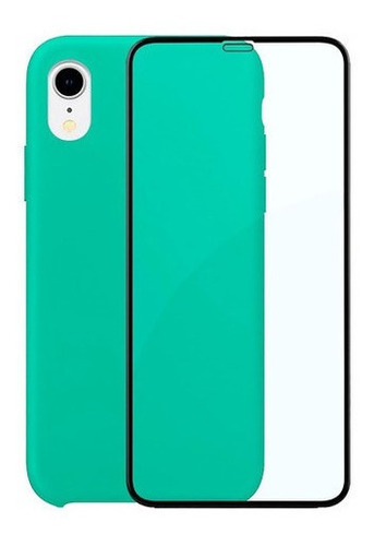 Capa Capinha Case Silicone Compatível iPhone XR + Película3d