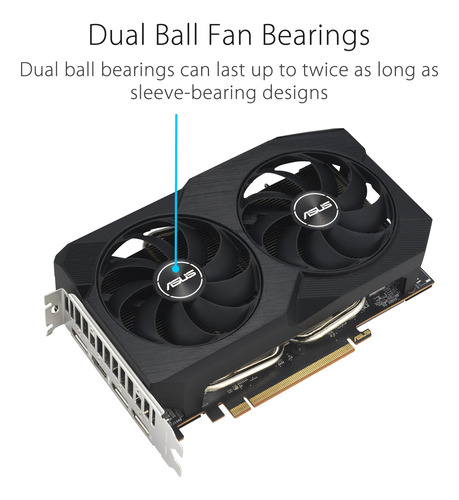 Tarjeta Gráfica Asus Dual Radeon Rx 7600 V2 Oc 8 Gb Gddr6