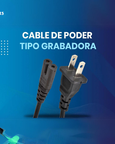Cable Corriente Interlock Grabadora Tipo 8 Universal 10 Pzs