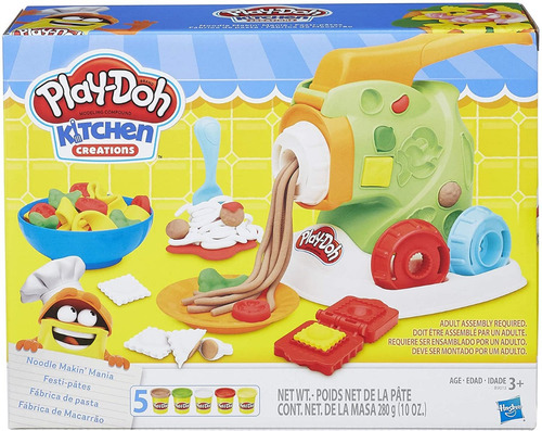 Juego Manía Para Hacer Fideos Play-doh Original, Importado