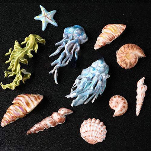 Molde De Silicona Para Uñas Con Diseño 3d De Mar
