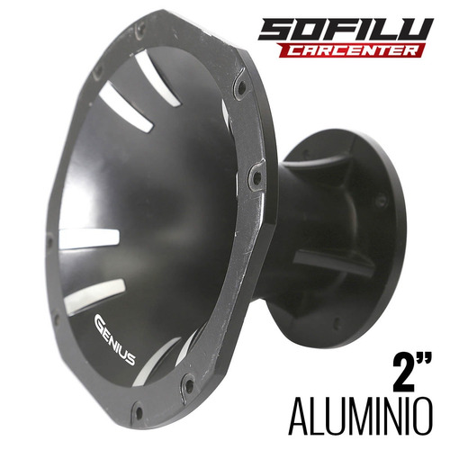Trompeta Para Auto Genius De Aluminio 2¨ Serie Pro