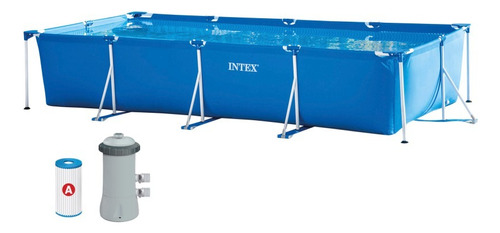 Piscina Desmontable Rectangular Intex Metal Frame + Depurado