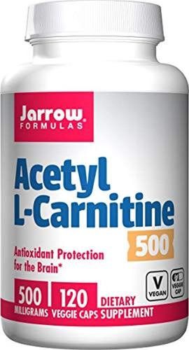 Jarrow Formulas Acetil L-carnitina, Acebg, 500 Mg, 1