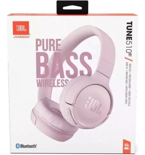 Fone De Ouvido Sem Fio Bluetooth Jb Tune T510bt Tws Cor Rosa