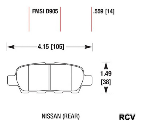 Balatas Disco  Trasera Para Infiniti Fx35   2009