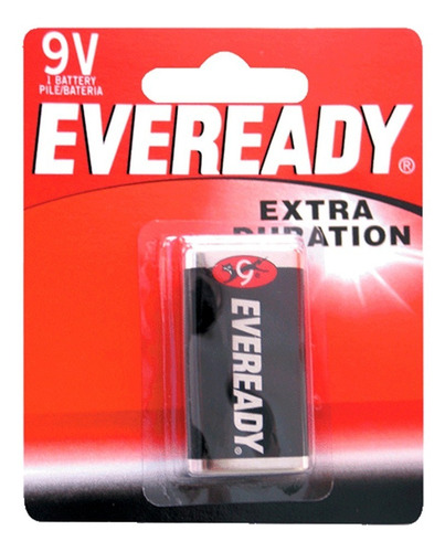 Blister Pila Alcalina Carbon  Eveready 9v  1 Pieza Surtek