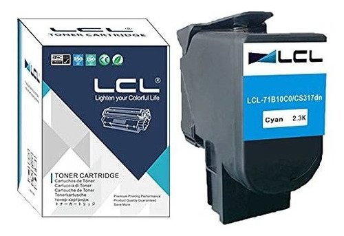 Cartucho Lcl Tono Cian De Tóner Para Impresora Lexmark