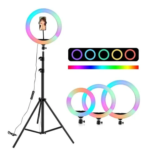 Aro luz led anillo 26 Cm Fotografia Video + Tripode 2.1 Metros