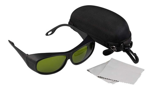 Anteojos De Seguridad Para Laser De Fibra 200nm-2000nm Cristal Verde Oscuro